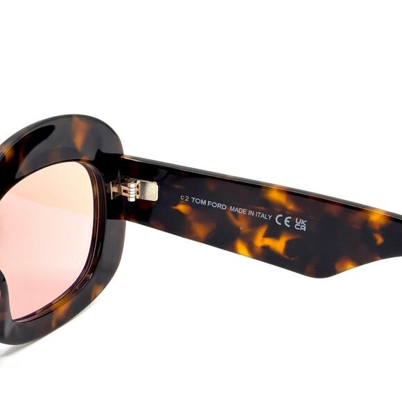 New, TOM FORD Carmen-02 Sunglasses TF1219 52Y Authentic main image 3